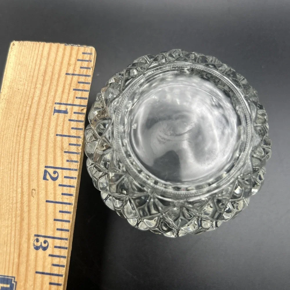 Vintage Round Glass Candle Holder Votive Tea Light